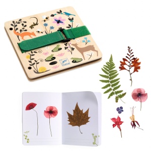 DJ07973 - Presa lemn pentru flori si frunze kit botanist, Djeco