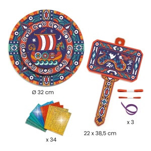 DJ07925 Joc creativ ciocan si scut viking, Djeco