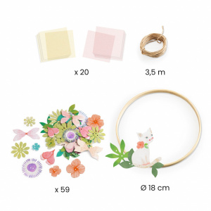 DJ07967-Kit creativ DIY Flori din hartie de matase Dalia, Djeco