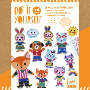 DJ07919 Joc creativ Do it yourself creeaza magneti Funky Familie, Djeco