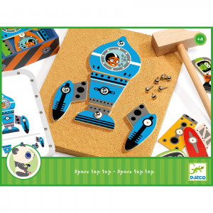 DJ06642-Joc Montessori de asamblat Nave spatiale Tap Tap, Djeco