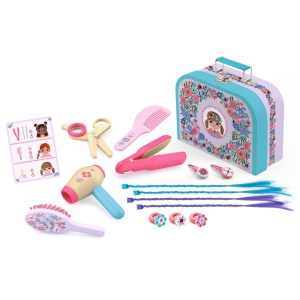 DJ06687 - Lily Hairdressing - set de coafură pentru copii cu oglindă și accesorii