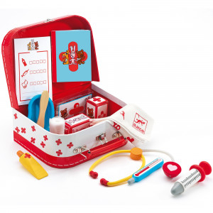 DJ06555-Trusa de doctor din lemn, Djeco