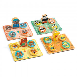 DJ01698-Joc de parcurs LudoPark 4 jocuri, Djeco