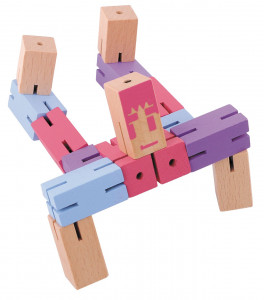 Fr_17343-Joc logic IQ Puzzle 3D Figurina violet, Fridolin