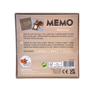 570053 Joc de memorie memo Muzicieni si instrumente muzicale, Egmont Toys