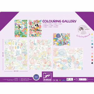 DJ08694 Joc creativ artistic Mapa cu 3 planse de colorat Djeco