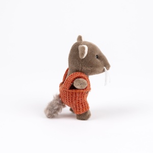 Lupul Rob miniatural – jucărie de pluș pentru călătorii