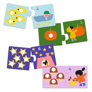 puzzle duo perforat cu 12 piese pentru copii peste 2 ani