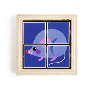 puzzle 3 animale 4 piese copii 2 ani Djeco
