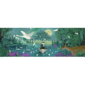 DJ07688 - Hymn to the Moon - puzzle artistic de 1000 de piese cu format inedit