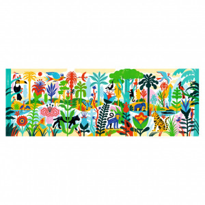DJ07619-Puzzle galerie 100 piese Jungla, Djeco