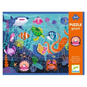 DJ07166-Puzzle urias 32 piese Aventuri in mare, Djeco