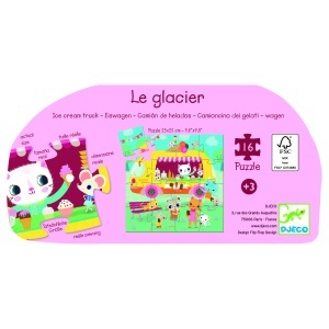 DJ07264 - Puzzle educativ pentru dezvoltarea motricității fine, Djeco