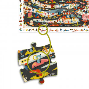 DJ07564-Puzzle observatie Raliul masinilor, Djeco 