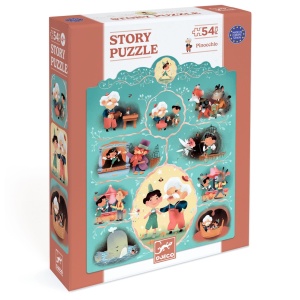 DJ07052 Puzzle poveste Pinocchio Djeco