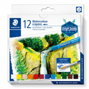 Set 12 creioane cerate acuarela, Staedtler