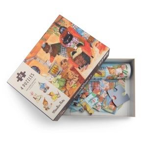 MR_681440 - Set 4 puzzle-uri copii Les Minouchkas 12 piese