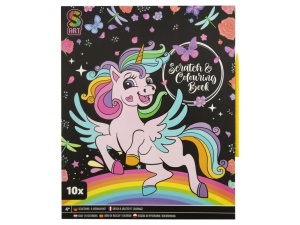 Set creativ de colorat si razuit, unicorn(Unicorn) Unicorn