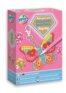Set creativ DIY, Creeaza propriul breloc cu strasuri, Diamond Paint, Grafix(Fluture) Fluture