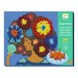 Set creativ Portrete cu flori in par, Djeco