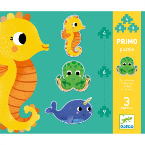 DJ07144-Set Puzzle-uri evolutive 2 ani Ocean, Djeco