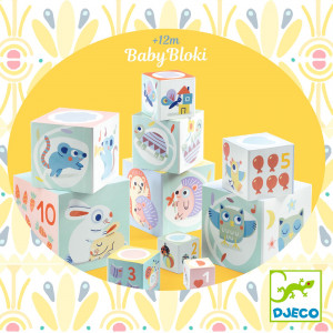 DJ06103-Turn de construit BabyBloki 86 cm înălțime, Djeco