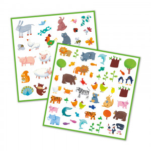 DJ08841-Set autocolante Animale, Djeco