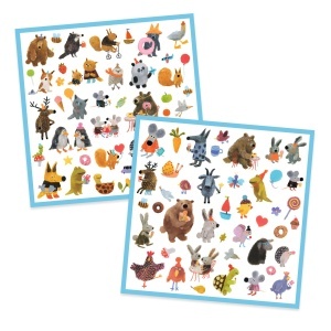 Set creativ stickere cu personaje, Djeco