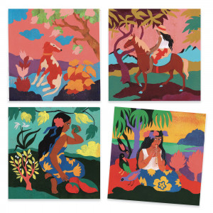 DJ09372-Planse pictura Polynesia Inspired by Paul Gauguin, Djeco