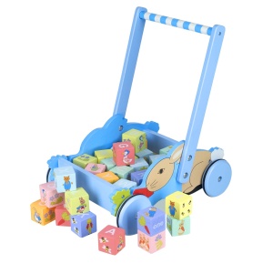 Carucior cu cuburi Peter Rabbit™, Orange Tree Toys