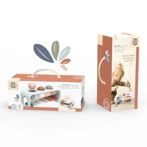 Jucărie multifuncțională Xylo Bench: xilofon, bancă și joc cu ciocănel