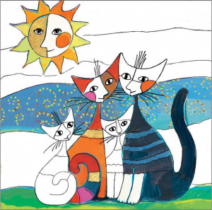 Fr_11154-Joc creativ de colorat Rosina W  Pisici, Fridolin