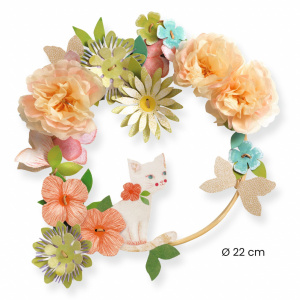 DJ07967-DIY Coronita din flori de hartie de matase Dalia, Djeco