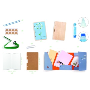 J07974-Kit creativ cu presa portabila pentru plante, Djeco