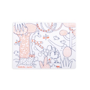 Joc creativ Plansa din silicon de colorat, Moulin Roty