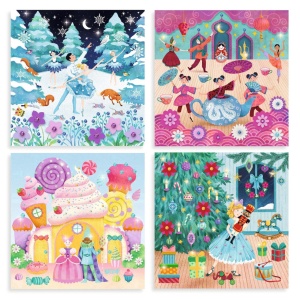DJ09438 - Nutcracker – colaj creativ cu transferuri și decor strălucitor, Djeco 