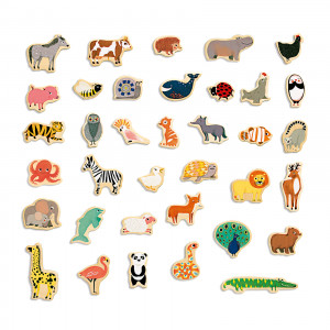 DJ03124-Joc magnetic cu 36 animale, Djeco