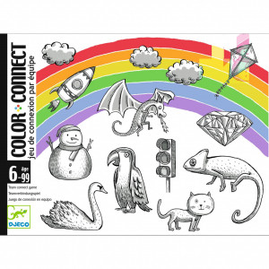 DJ05088-Carti de joc Color connect, Djeco