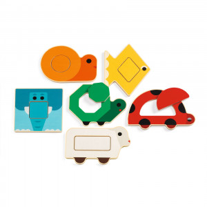 DJ06216-Puzzle forme si culori DuoBasic, Djeco