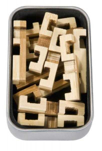 Fr_17325-Test IQ Puzzle 3D din lemn de bambus, Fridolin