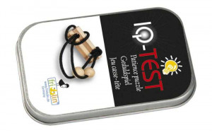 Fr_17134-Joc logic IQ puzzle cu snur in cutie metalica, Fridolin