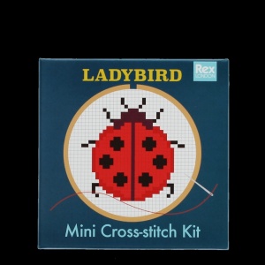  kit de broderie mini cu buburuză, ideal pentru relaxare