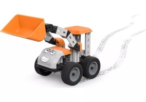 Model tractor construit din setul de construcție Fischertechnik