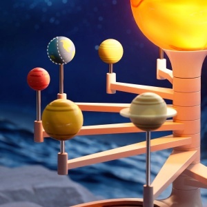 TB_160231 - Model 3D interactiv al sistemului solar cu lumină, proiecții și quiz-uri, TopBright