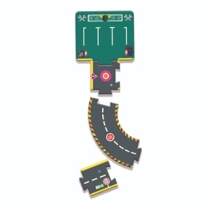 DJ05498 - Circuit de curse / puzzle modular pentru mașinuțe, Djeco