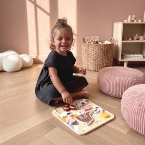 Puzzle educativ cu animale de fermă Speedy Monkey