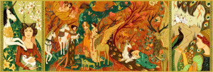 DJ07624-Puzzle galerie 500 piese Gradina cu unicorni, Djeco