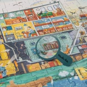 „Puzzle educativ ocean cu submarine și busole