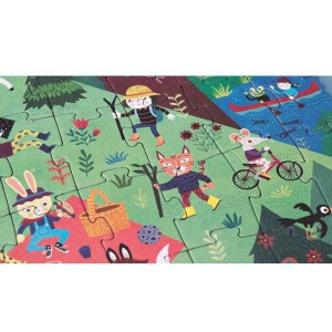LJ_PZ450U-Puzzle reversibil Haideti la munte!, Londji